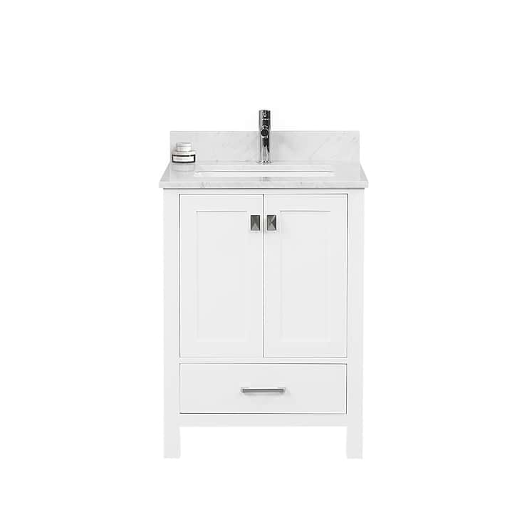 Athena 24'' White Vanity And Marble Counter