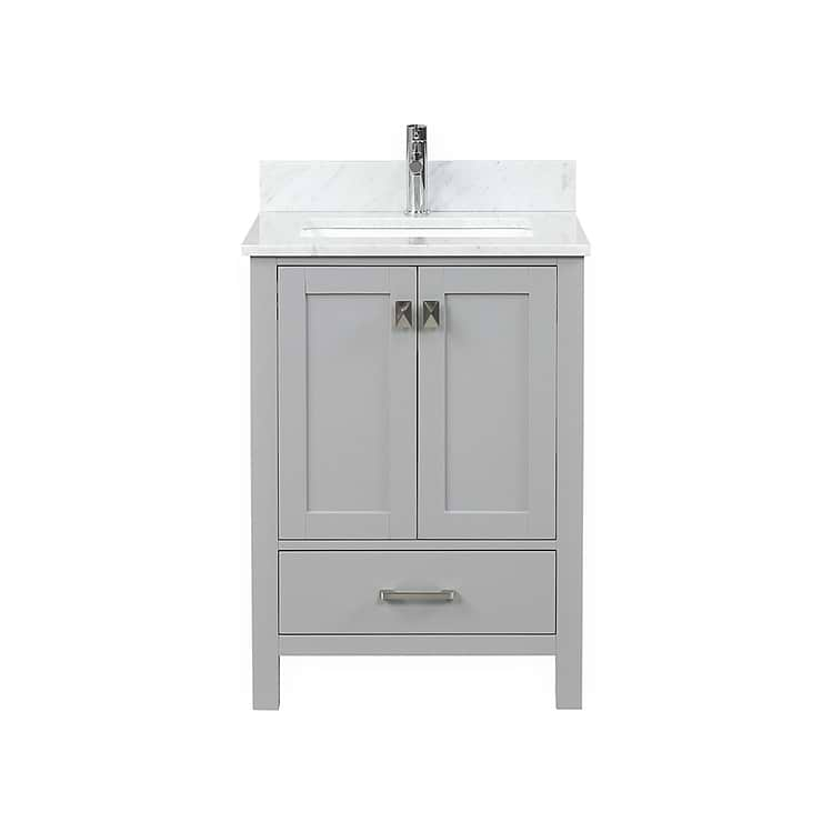 Athena 24'' Gray Vanity And Marble Counter