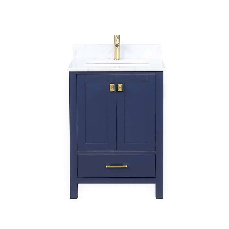 Athena 24'' Blue Vanity And Marble Counter