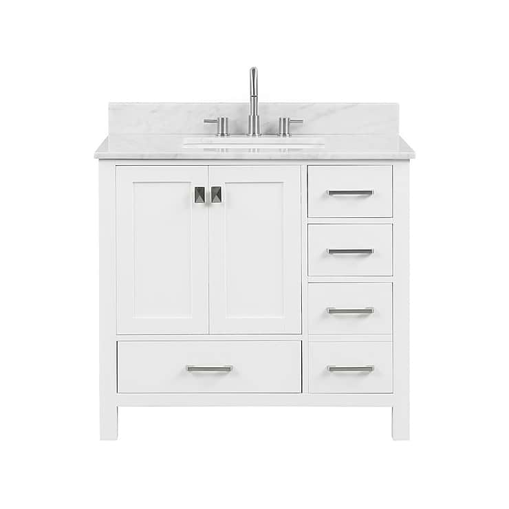 Athena 36'' White Vanity And Marble Counter