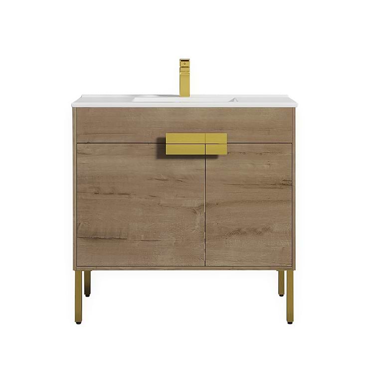 Portofino 36'' Classic Oak Vanity And Counter