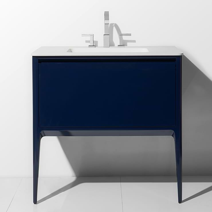 Luxe Collection 36" Navy Gloss Vanity