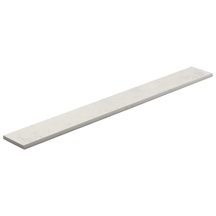 New Rock Perla White 3x24 Matte Porcelain Bullnose