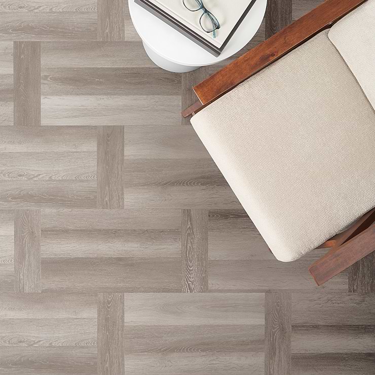 Stacy Garcia Fleetwood Parquet Dolphin Rigid Core Click 12x24 Luxury Vinyl Tile