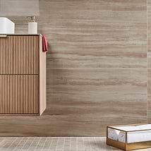 Nashville Beige 24x48 Travertine Look Polished Porcelain Tile