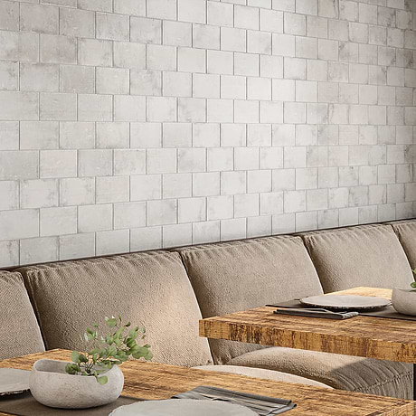 Parma Brick Dove Gray 4x8 Terracotta Look Matte Ceramic Tile