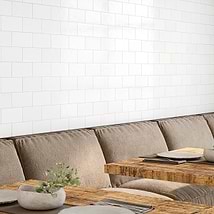 Parma Brick White 4x8 Terracotta Look Polished Ceramic Tile