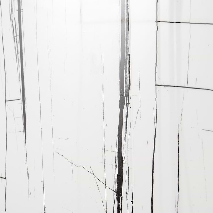 Lumina Sahara Noir Black & White 24x48 Polished Porcelain Tile