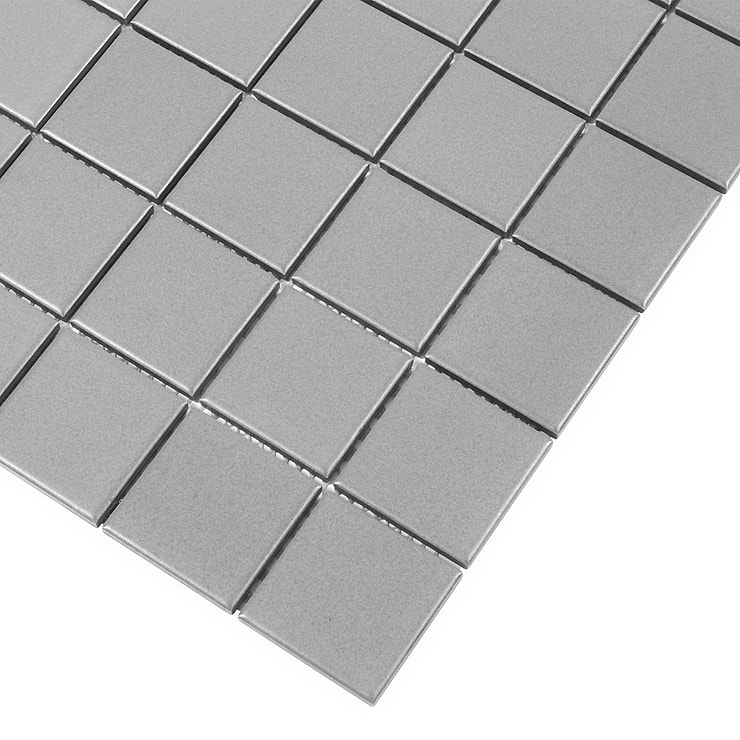 Serenity Dark Gray 2x2 Matte Porcelain Mosaic Tile