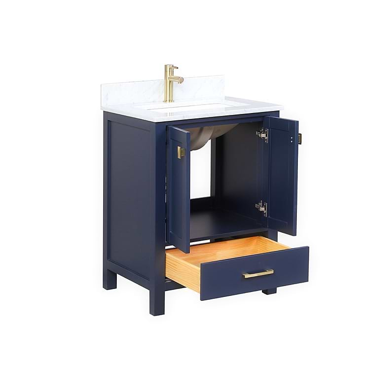 Athena 24'' Blue Vanity And Marble Counter