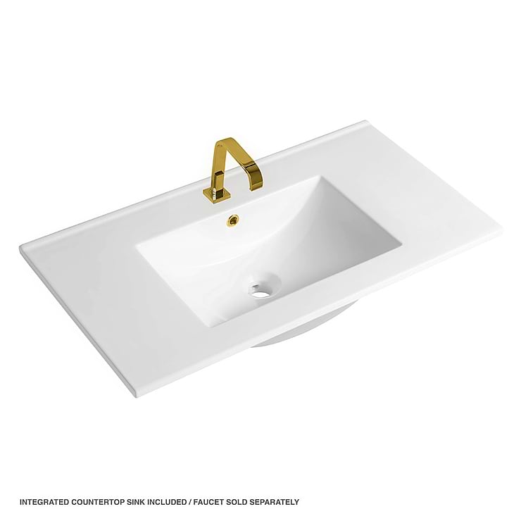 Portofino 36'' Classic Oak Vanity And Counter