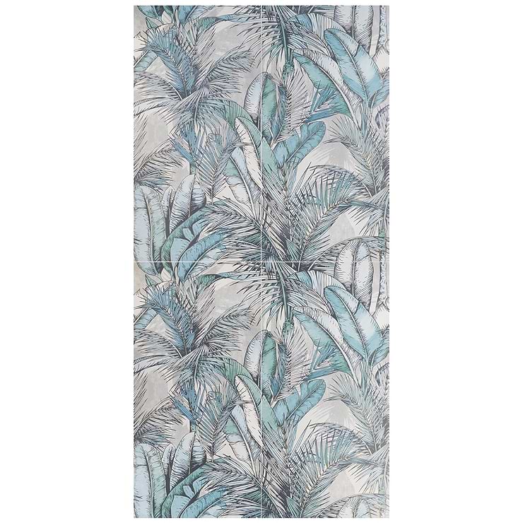 Monet Eden Blue 24x48 Artisan Decor Matte Porcelain Wall Tile