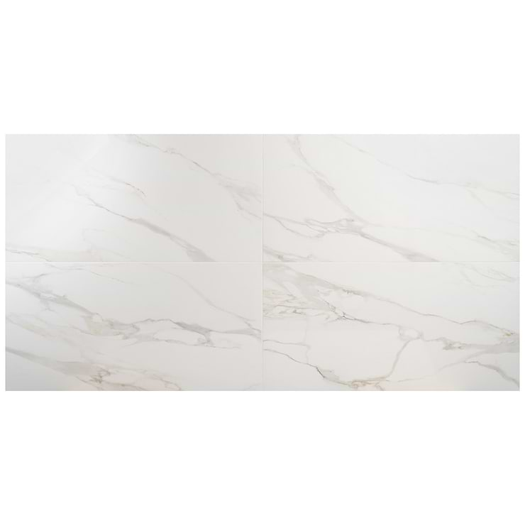 Minera Aurora Gold 24x48 Marble Look Polished Porcelain Tile