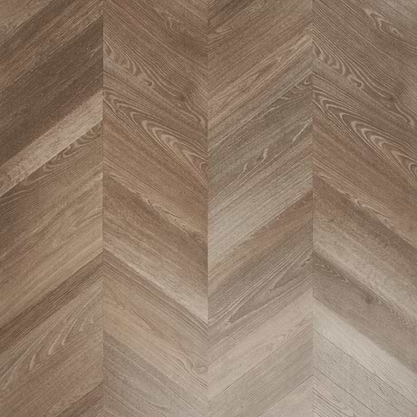 Stacy Garcia Fleetwood Chevron Mocha Rigid Core Click 12x48 Luxury Vinyl Plank Flooring