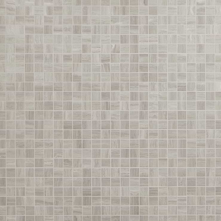 Nashville Gray 2x2 Travertine Look Matte Porcelain Mosaic Tile