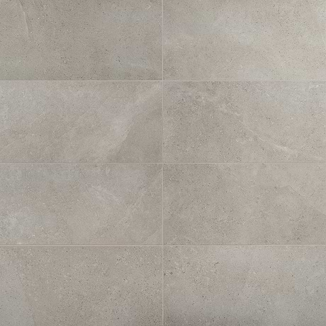 New Rock Fumo Light Gray 12x24 Limestone Look Matte Porcelain Tile