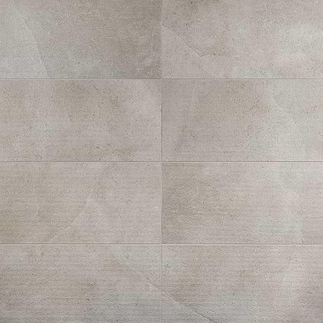 New Rock Fumo Light Gray 12x24 Chiseled Limestone Look Matte Porcelain Tile 