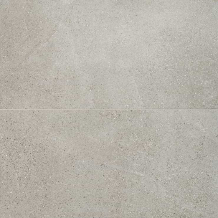 New Rock Fumo Light Gray 24x48 Limestone Look Matte Porcelain Tile