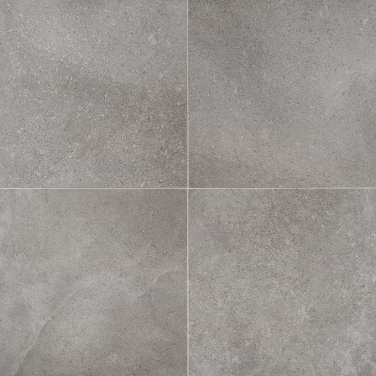 New Rock Fossil Dark Gray 24x24 Limestone Look Matte Porcelain Tile