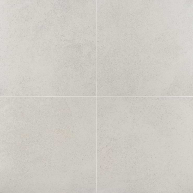 New Rock Perla White 24x24 Limestone Look Matte Porcelain Tile