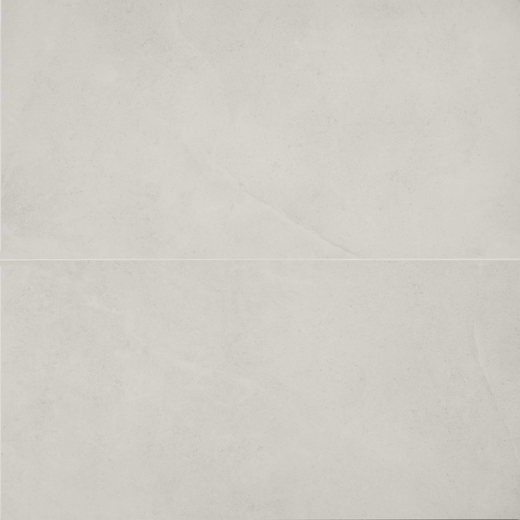 New Rock Perla White 24x48 Limestone Look Matte Porcelain Tile