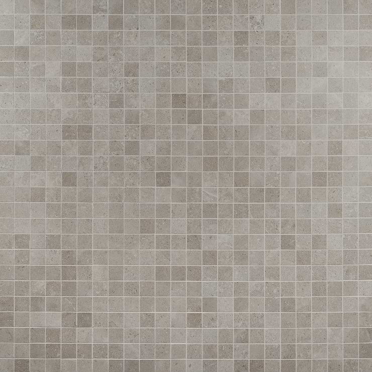 New Rock Tortora Beige 2x2 Limestone Look Matte Porcelain Mosaic Tile