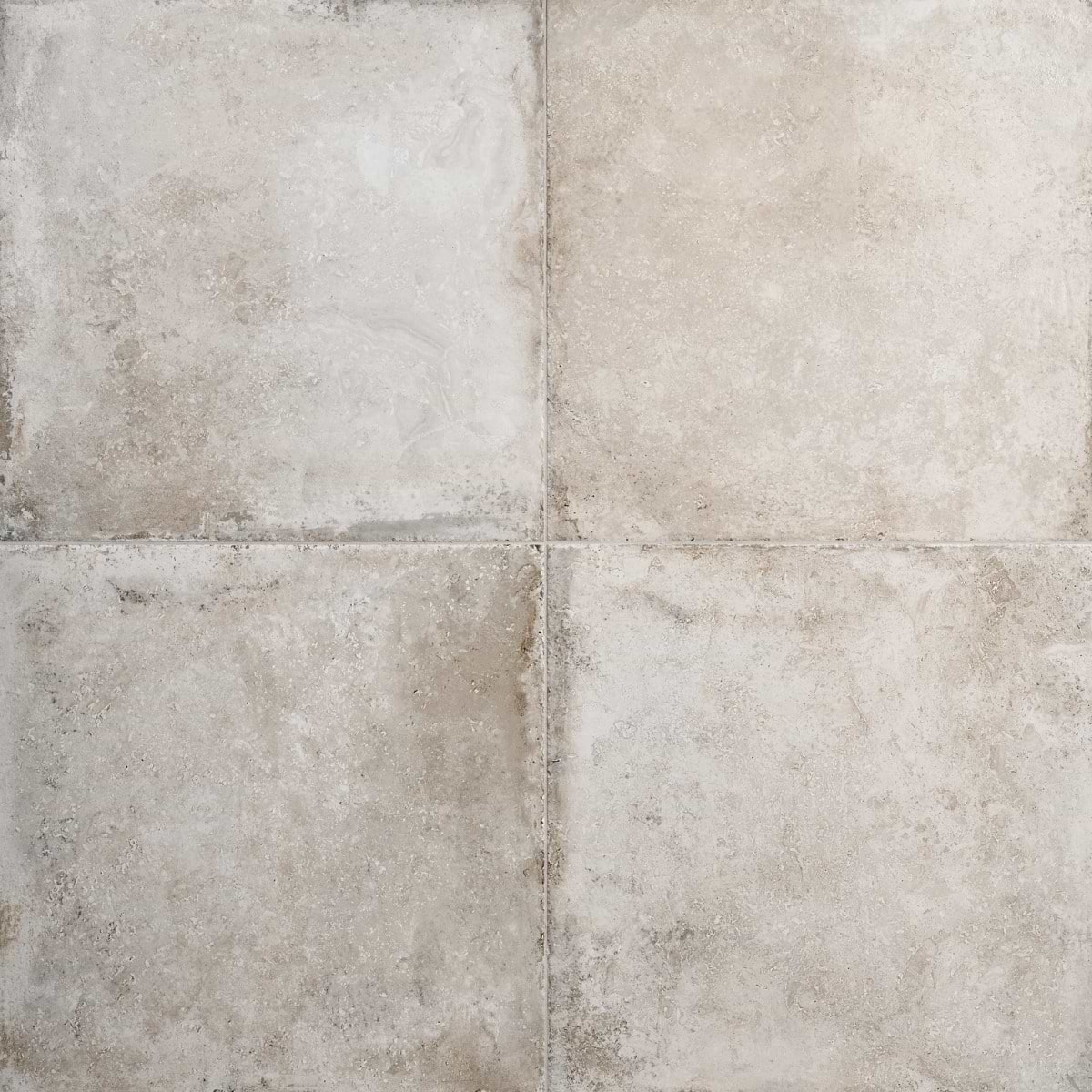 Seville Efeso Gray 24x24 Travertine Look Matte Porcelain Tile