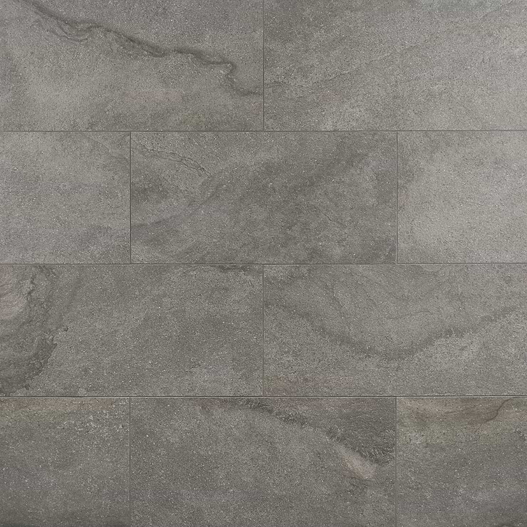 Acadia Slate Gray 12x24 Quartz Look Matte Porcelain Tile