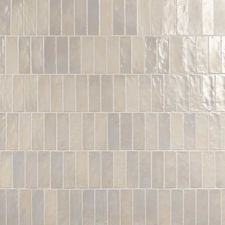 Montauk Sand Dune Beige 2x8 Mixed Finish Ceramic Subway Tile