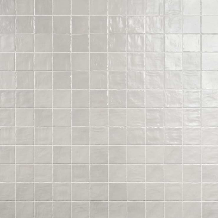 Montauk Gin White 4x4 Mixed Finish Ceramic Tile