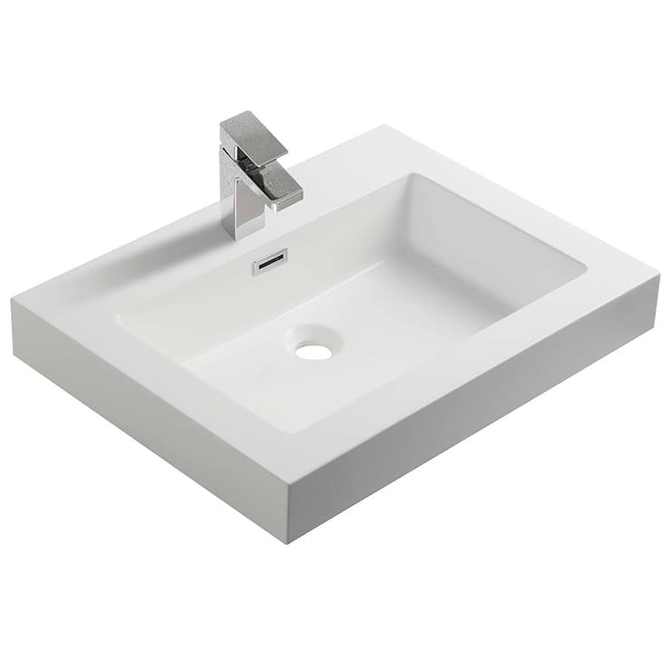 Kaleb 20'' White Vanity and Counter