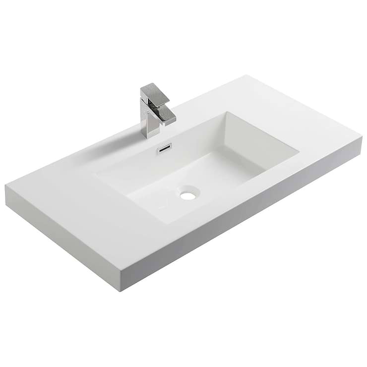 Kaleb 36'' Cement Gray Vanity and Counter