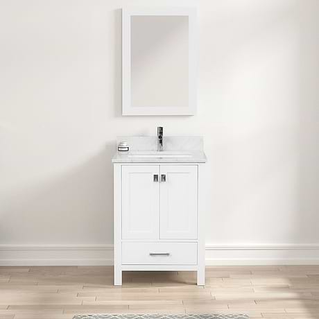 Athena 24'' White Vanity And Marble Counter