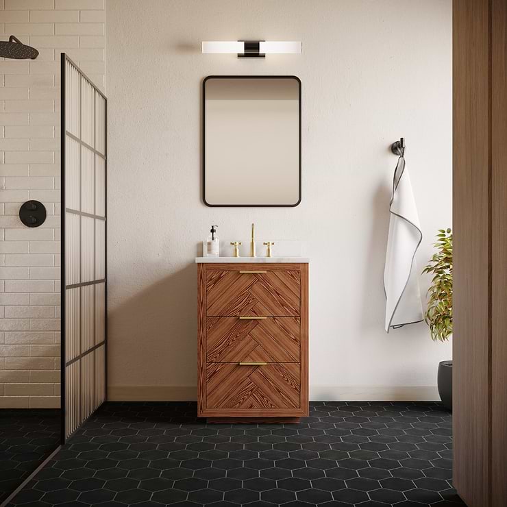 Sasha Hex Sorrentine Nero 6" Matte Porcelain Hexagon Tile