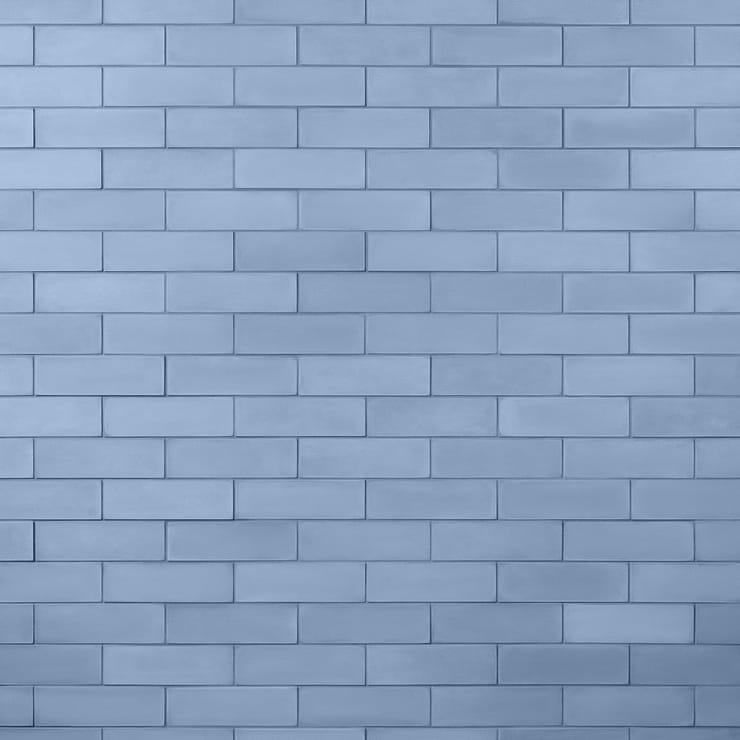 Color One Moon Blue 2x8 Matte Cement Tile