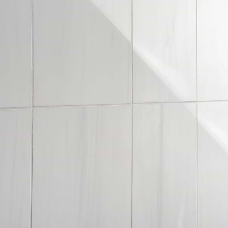 Bianco Dolomite White 12x24 Premium Polished Marble Tile