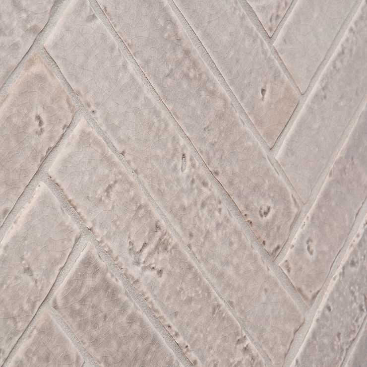 Wabi Sabi Agata Gray 1.5x9 Crackled Glossy Ceramic Tile