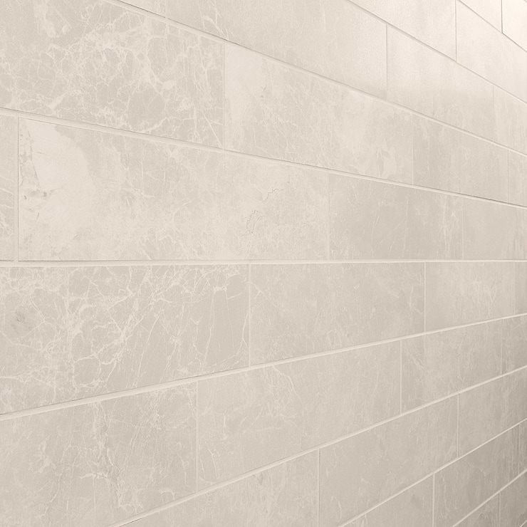 Marmo Perfetto Crema Beige 4x16 Semi-Polished Porcelain Tile