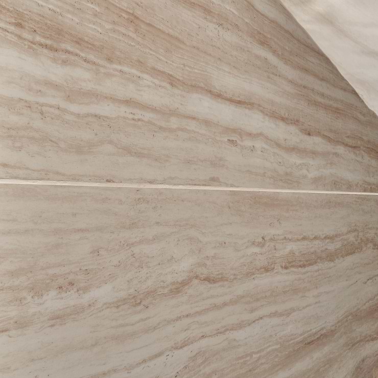 Nashville Beige 24x48 Travertine Look Polished Porcelain Tile