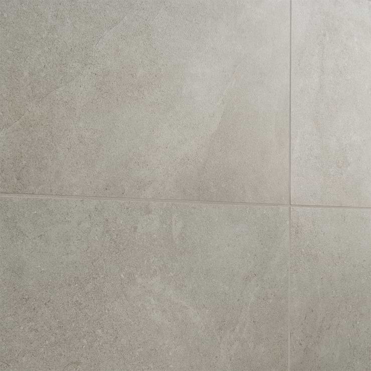 New Rock Fumo Light Gray 12x24 Limestone Look Matte Porcelain Tile