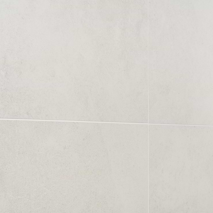 New Rock Perla White 24x24 Limestone Look Matte Porcelain Tile