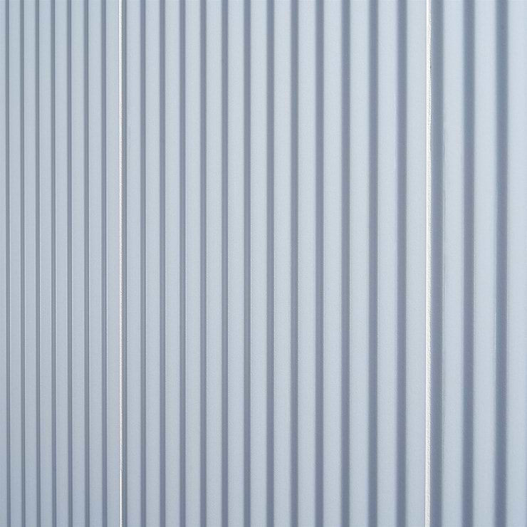 Mod Denim Blue 12x36 3D Fluted Matte Ceramic Tile 