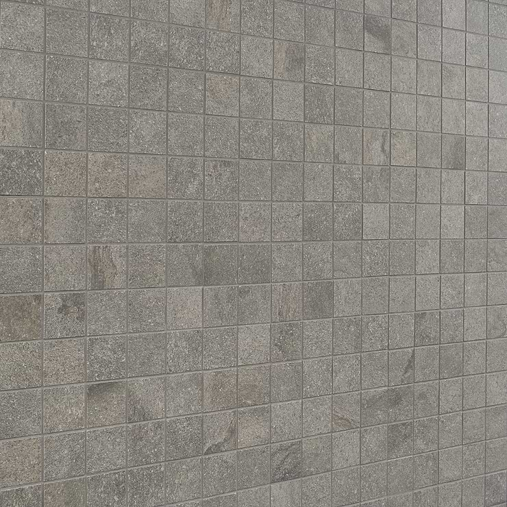 Acadia Slate Gray 2x2 Quartz Look Matte Porcelain Mosaic Tile