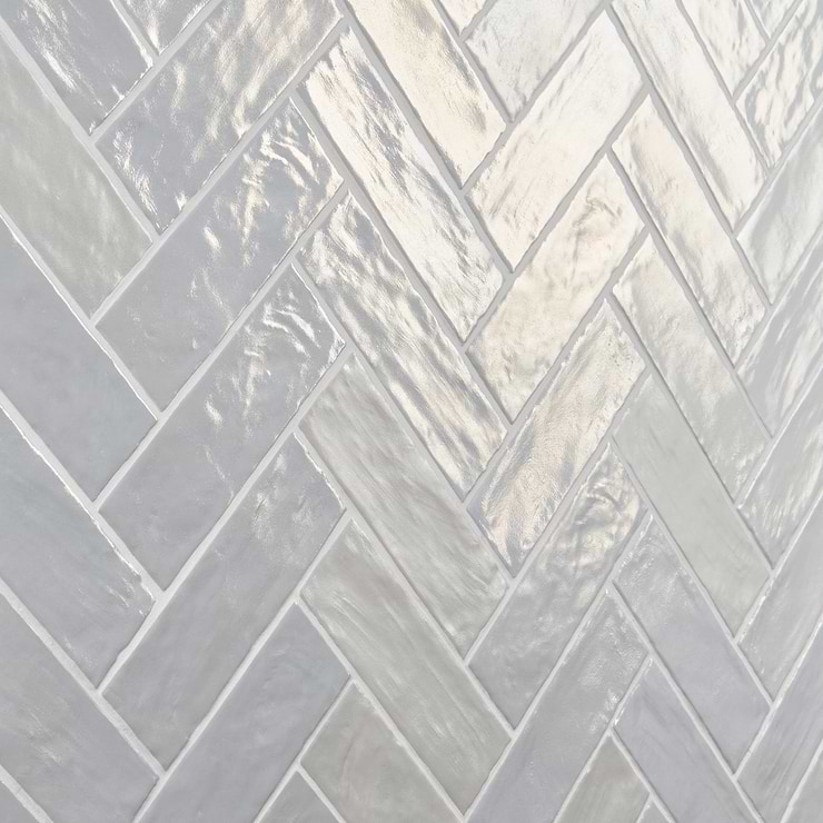 Montauk Sky Blue 2x8 Mixed Finish Ceramic Subway Tile