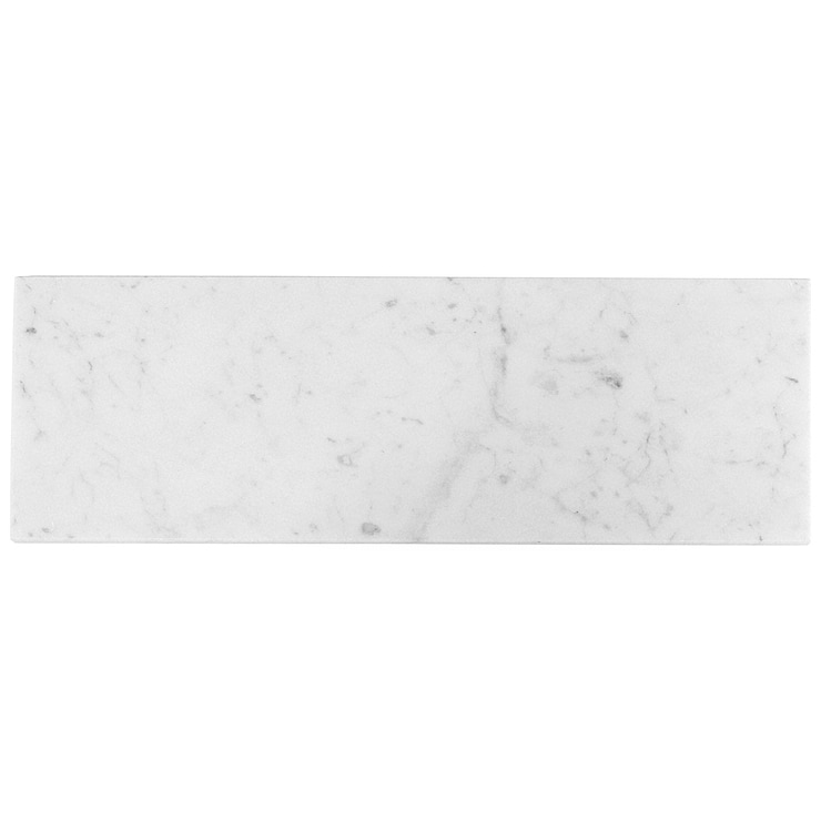 Carrara White 4x12 Polished Marble Subway Tile