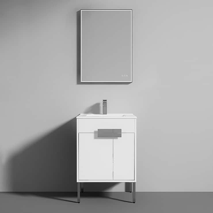 Portofino 24'' White Vanity And Counter