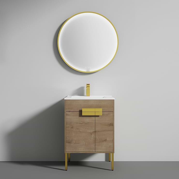 Portofino 24'' Classic Oak Vanity And Counter