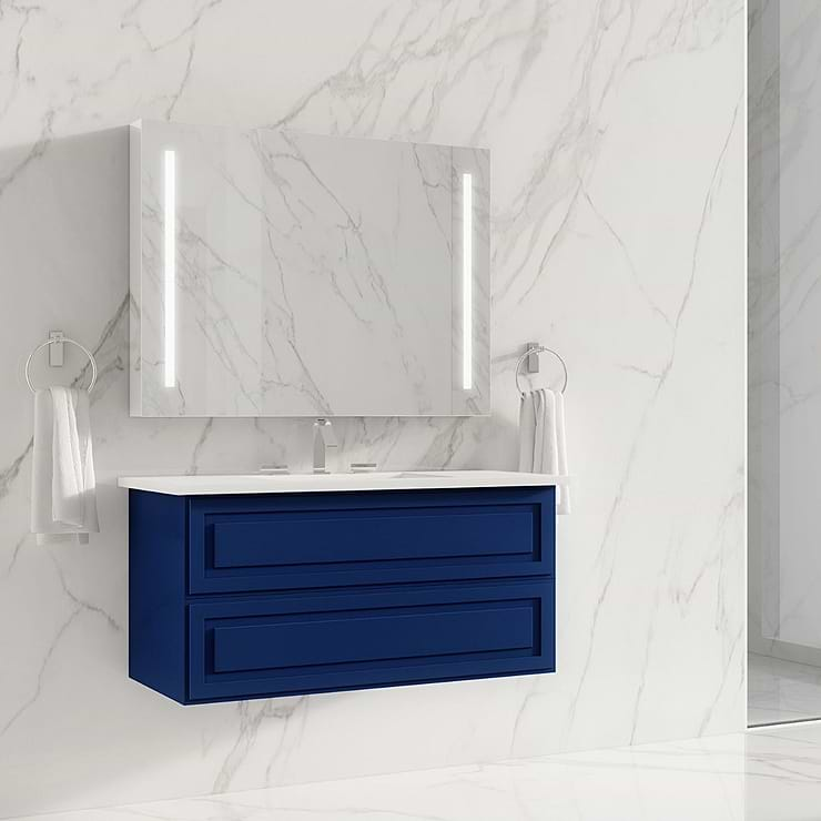 Alma Blue 30" Wall Mounted Vanity