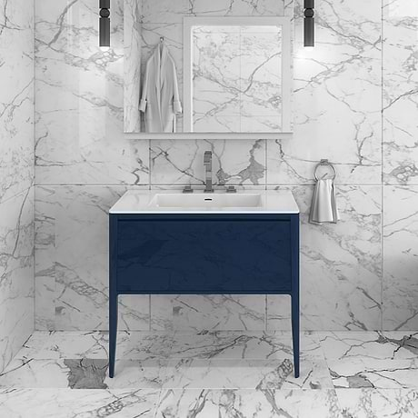 Luxe Collection 30" Navy Gloss Vanity