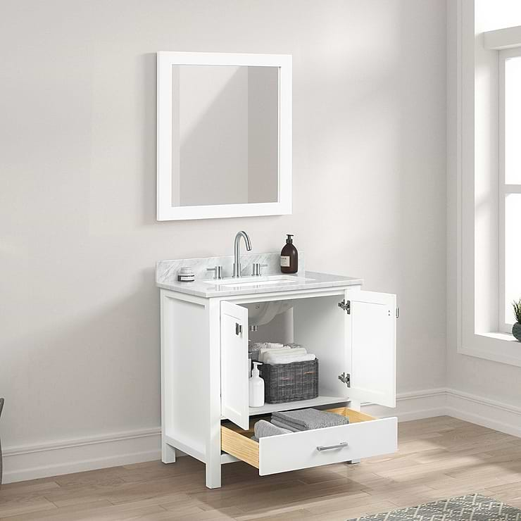 Athena 30'' White Vanity And Marble Counter